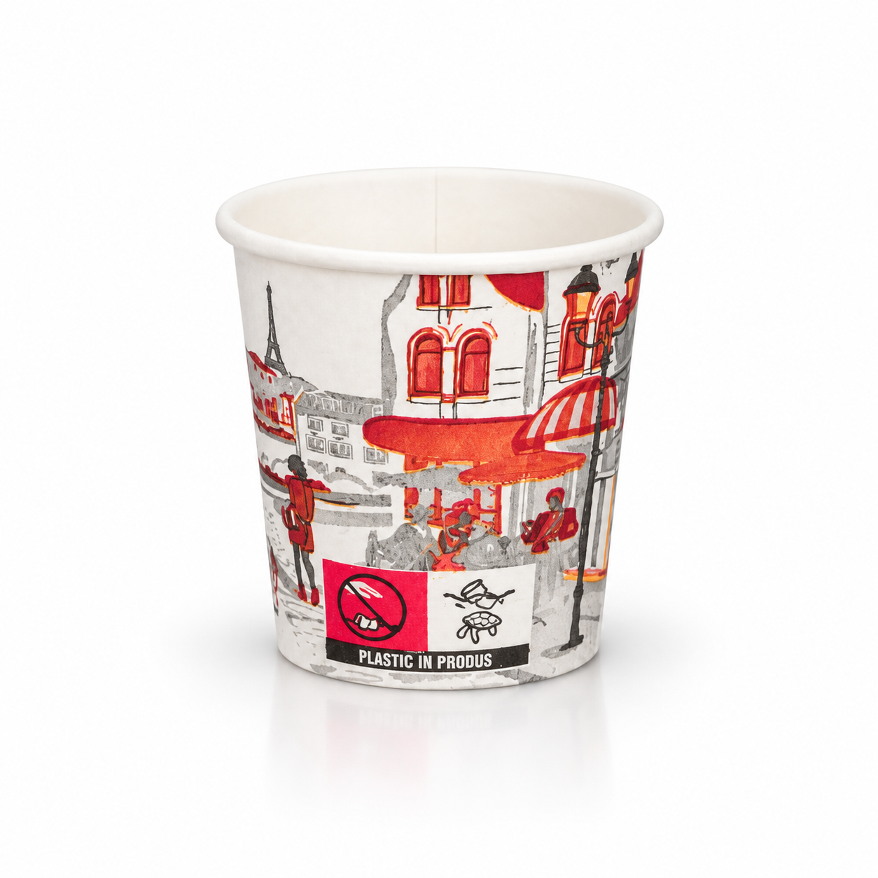 Pahar din hartie, 100ml, d62, city