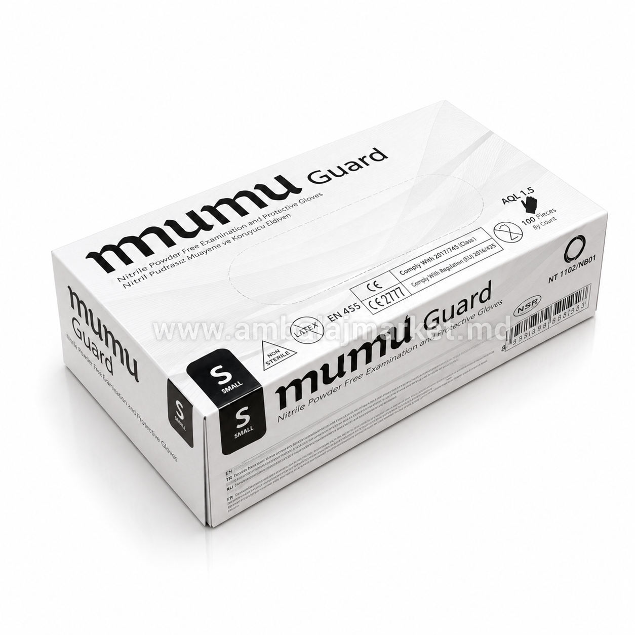 Manusi din nitril S negre (100)