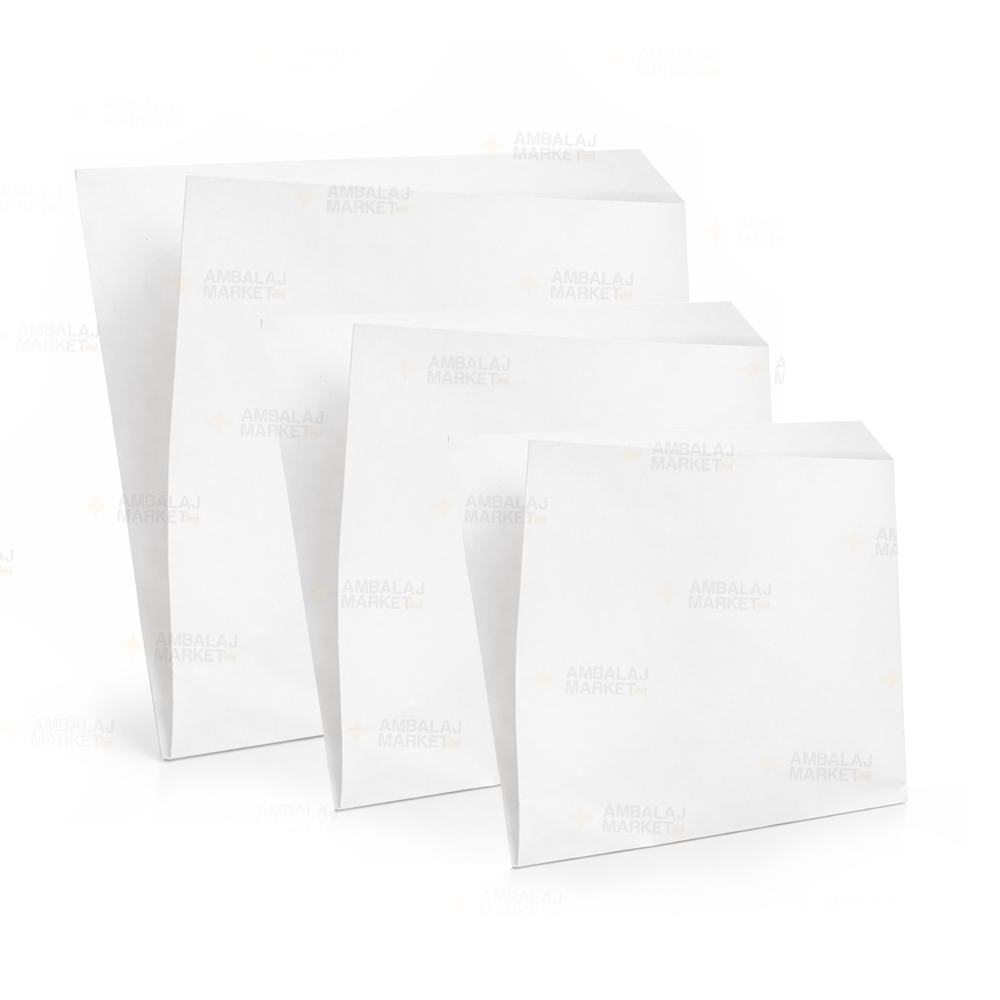 Punga Coltar din hartie Alb 