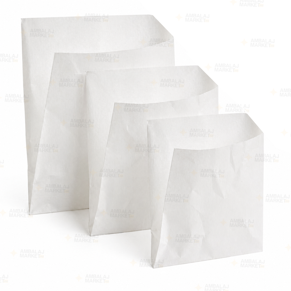 Punga Coltar din hartie, Alb 