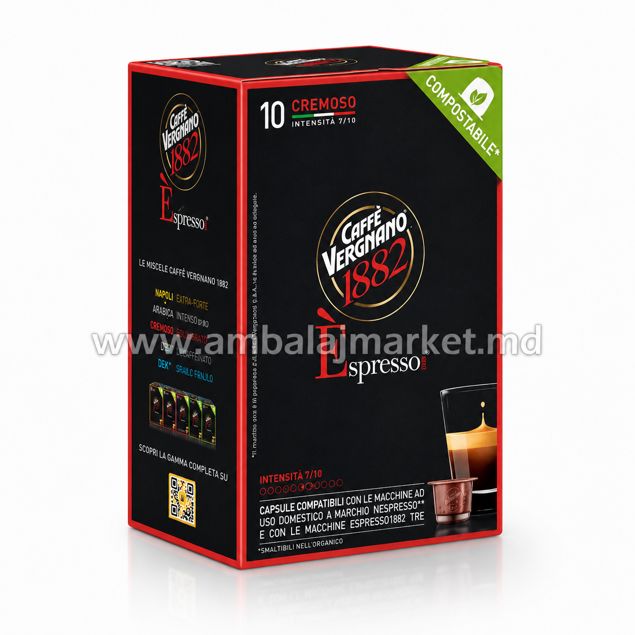Cafea capsule Vergnano Nespresso Cremoso (12)