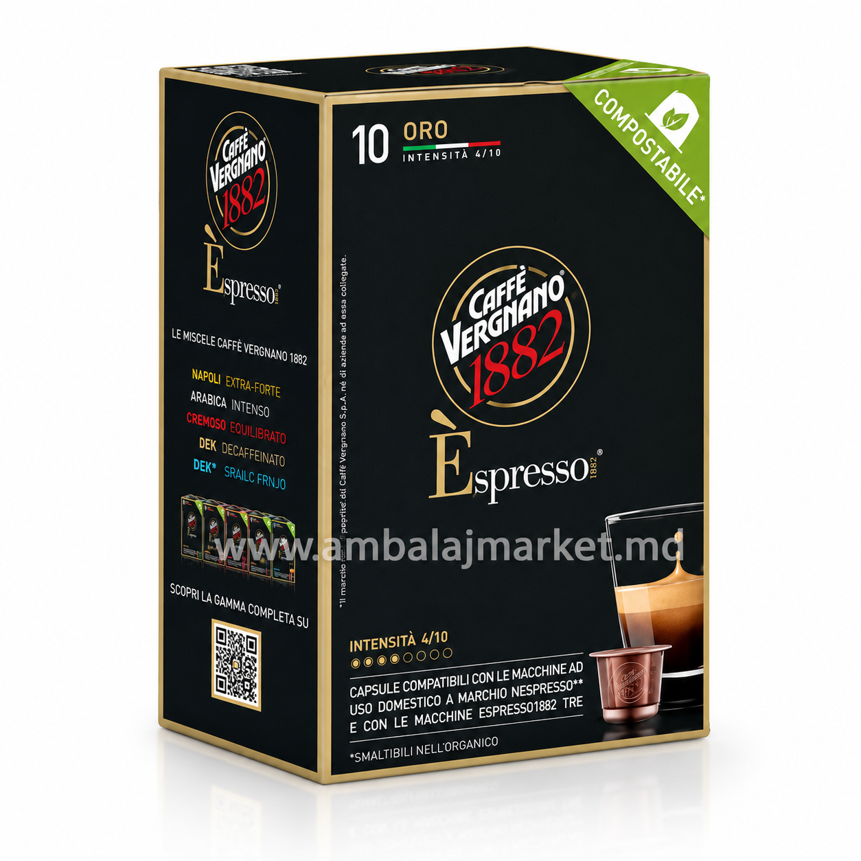 Cafea capsule Vergnano Nespresso Oro (12)