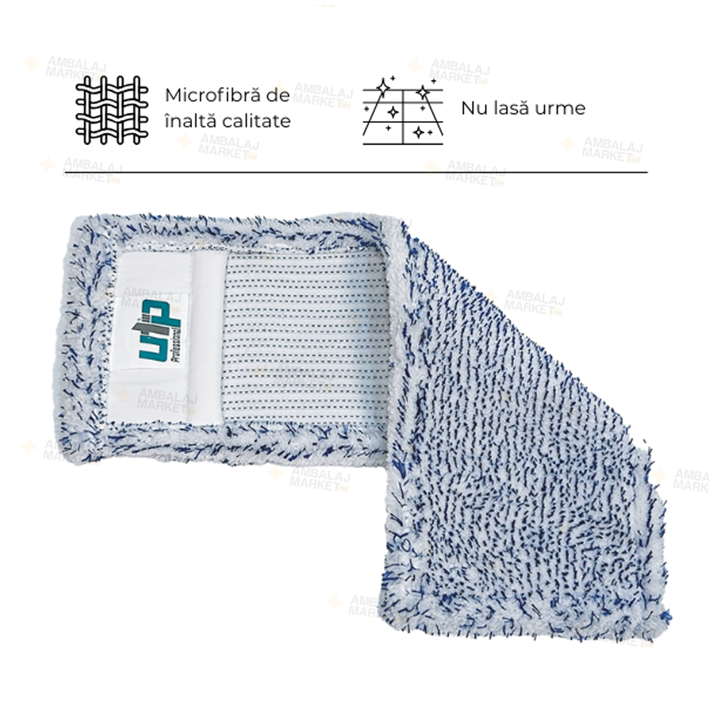 Mop din microfibră 40cm albastra
