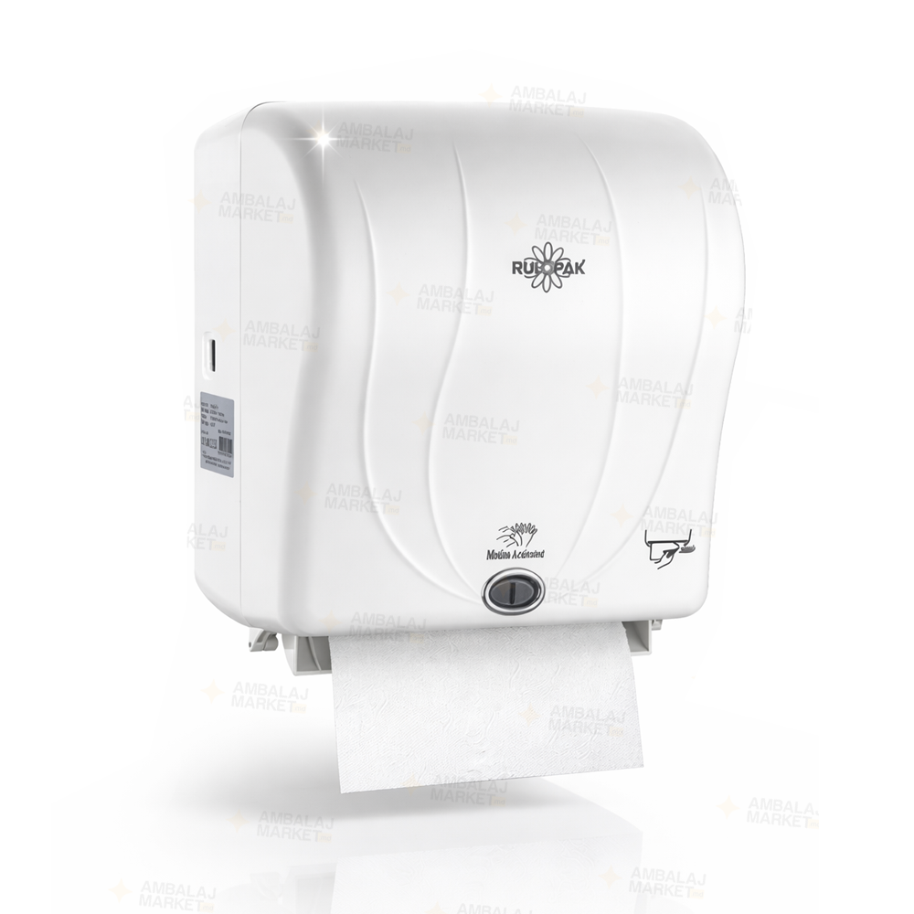 Dispenser alb prosoape de hartie 19-21 cm