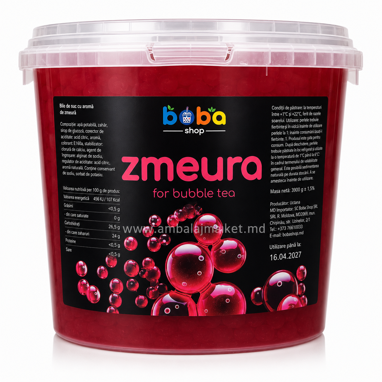 Bubble Tea zmeura 3.9kg