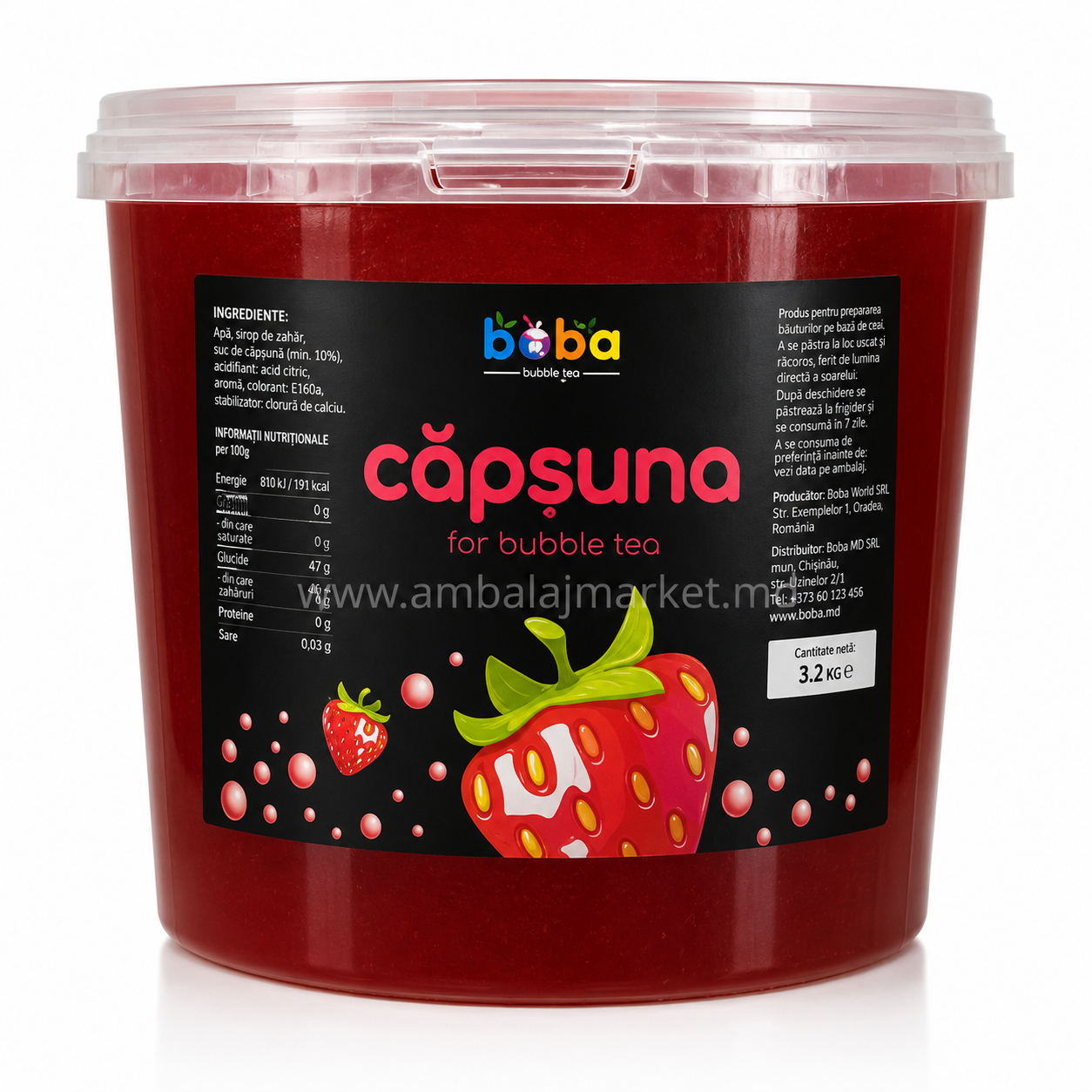 Bubble Tea capsuna 3.9kg