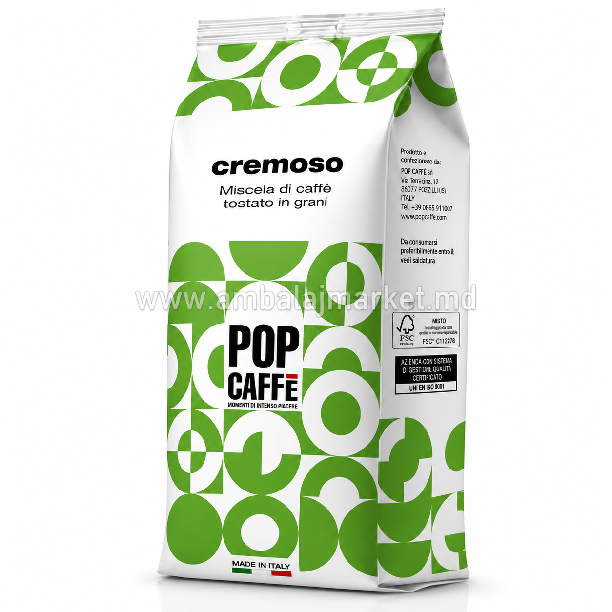 Cafea Pop Caffe Boabe Cremoso 1kg 