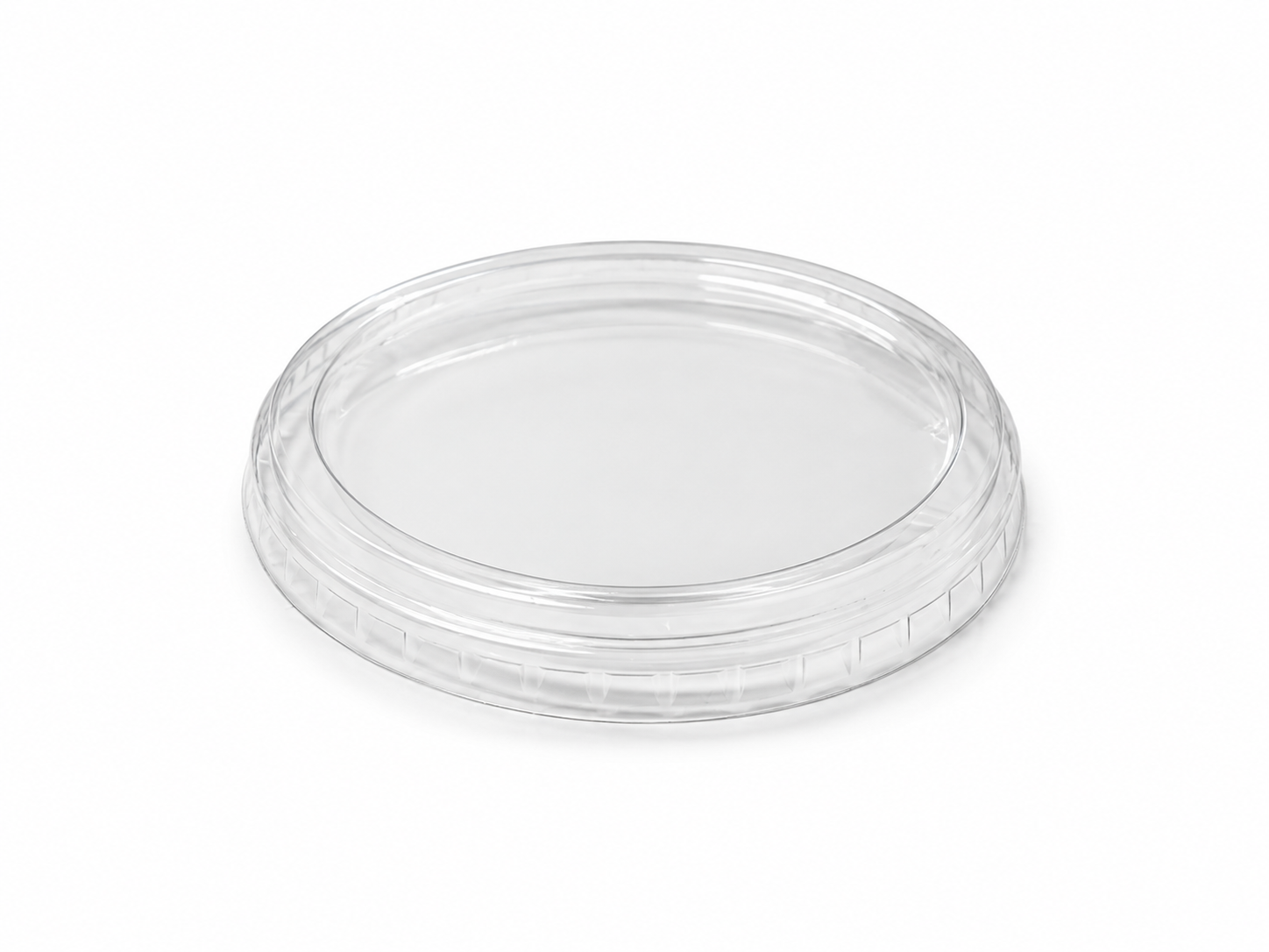 Capac PET plat transparent, d117 mm