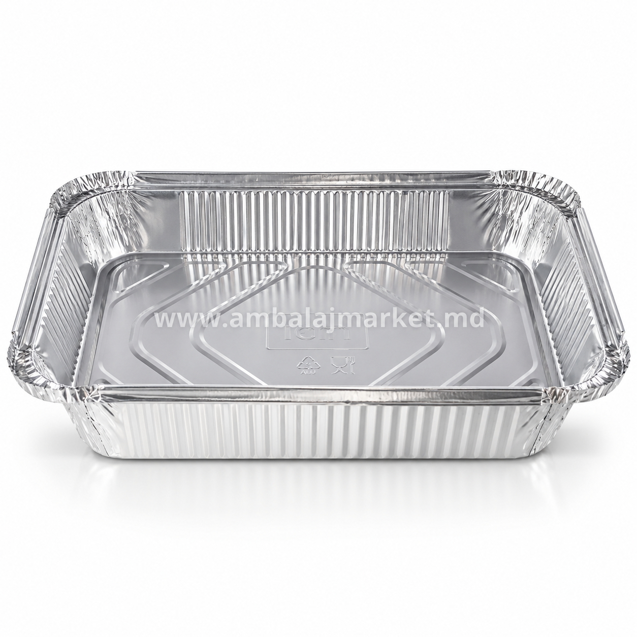 Container aluminiu cu capac, 20*11.5*3.5, Plixy (3 buc)
