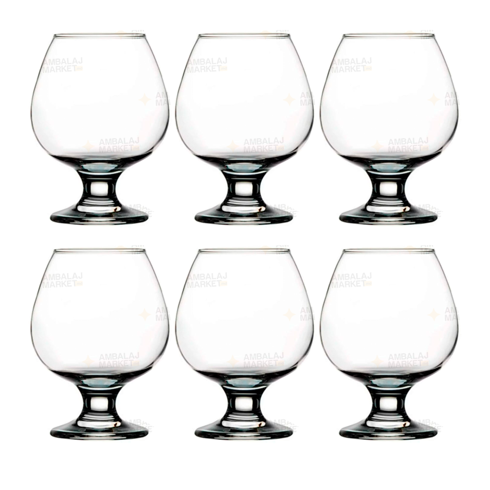 Set pocale BISTRO cognac 385ml (6)