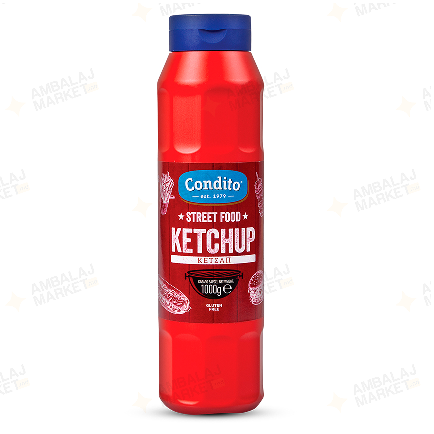 Ketchup  fara gluten Condito 1000g