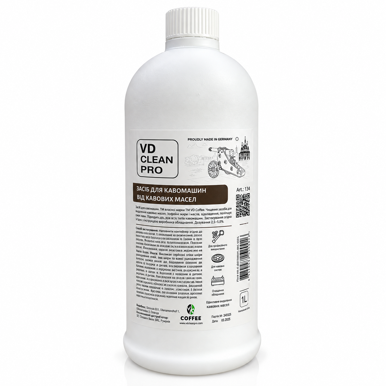 VD Clean PRO – Solutie pentru indepartarea uleiurilor de cafea, 1 L