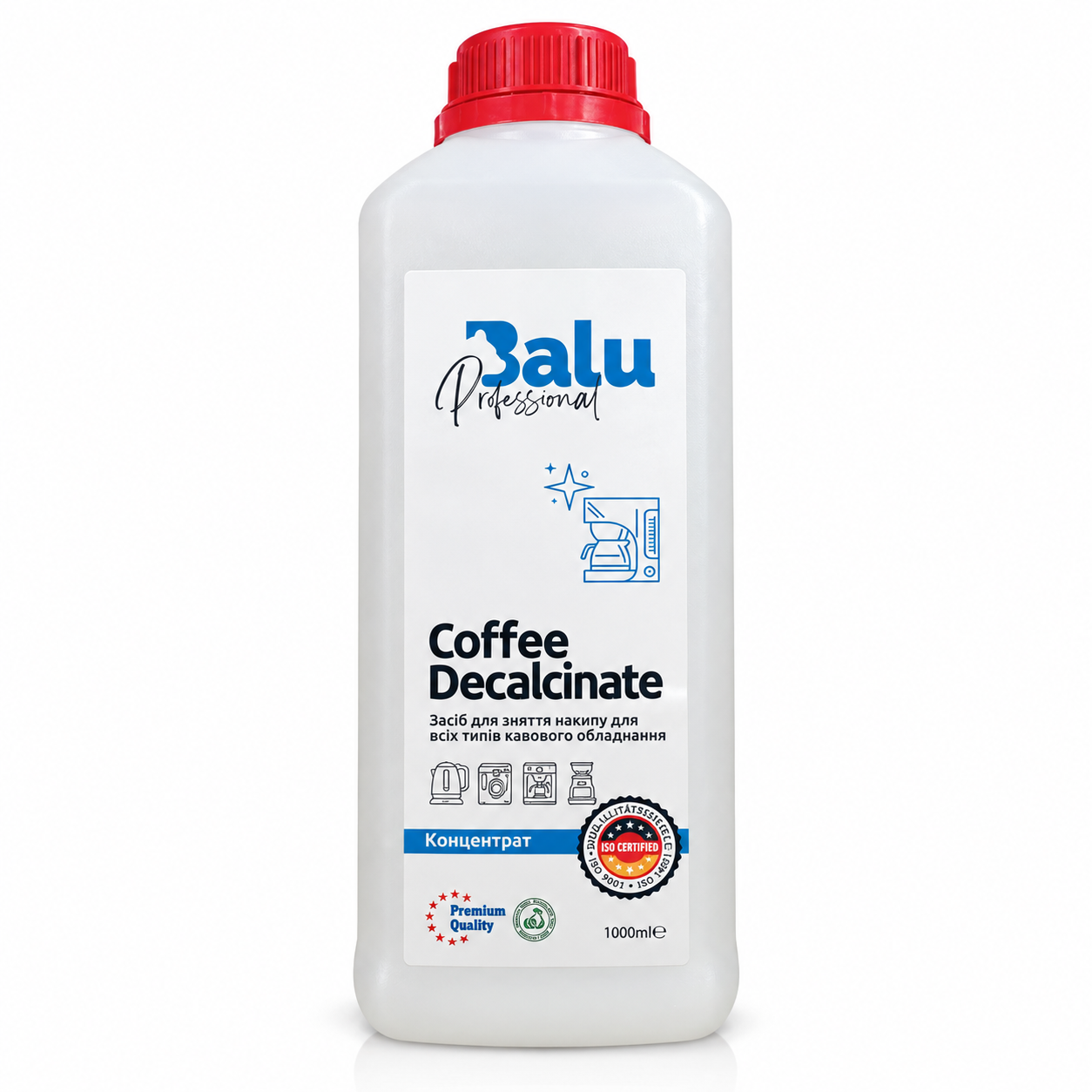 Balu Coffee Decalcinate – Solutie anticalcar pentru aparate de cafea, 1 L