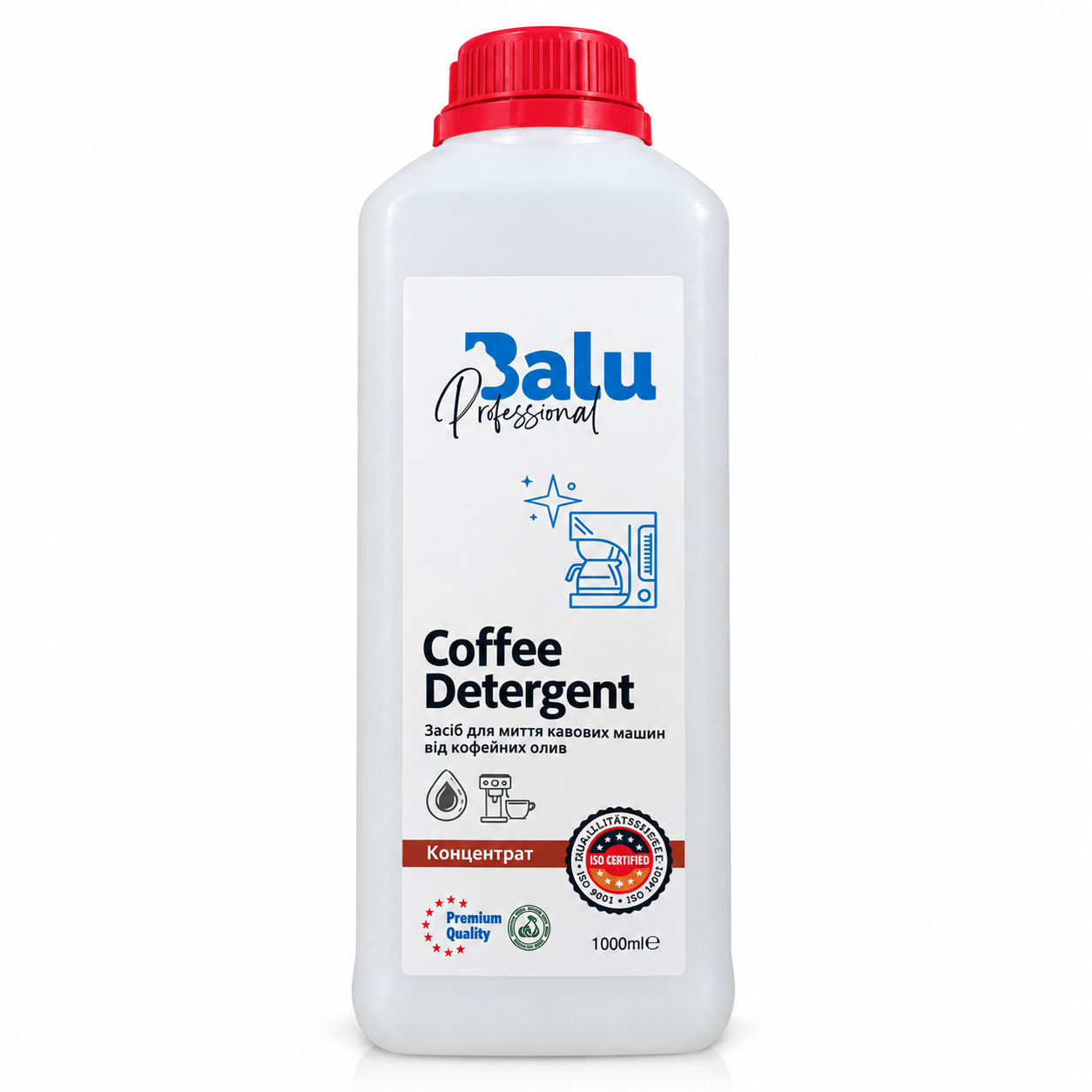 Balu– Solutie pentru curatarea aparatului de cafea de uleiuri, 1 L