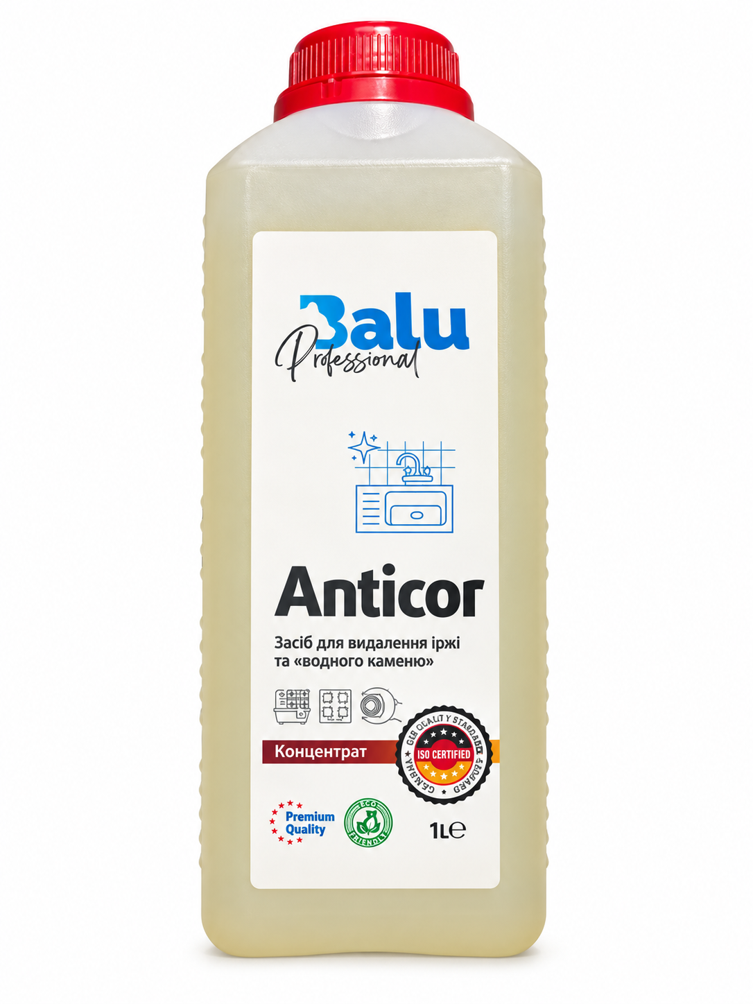 Balu - Solutie Anticor pentru indepartarea ruginii si depunerilor de calcar, 1 L 
