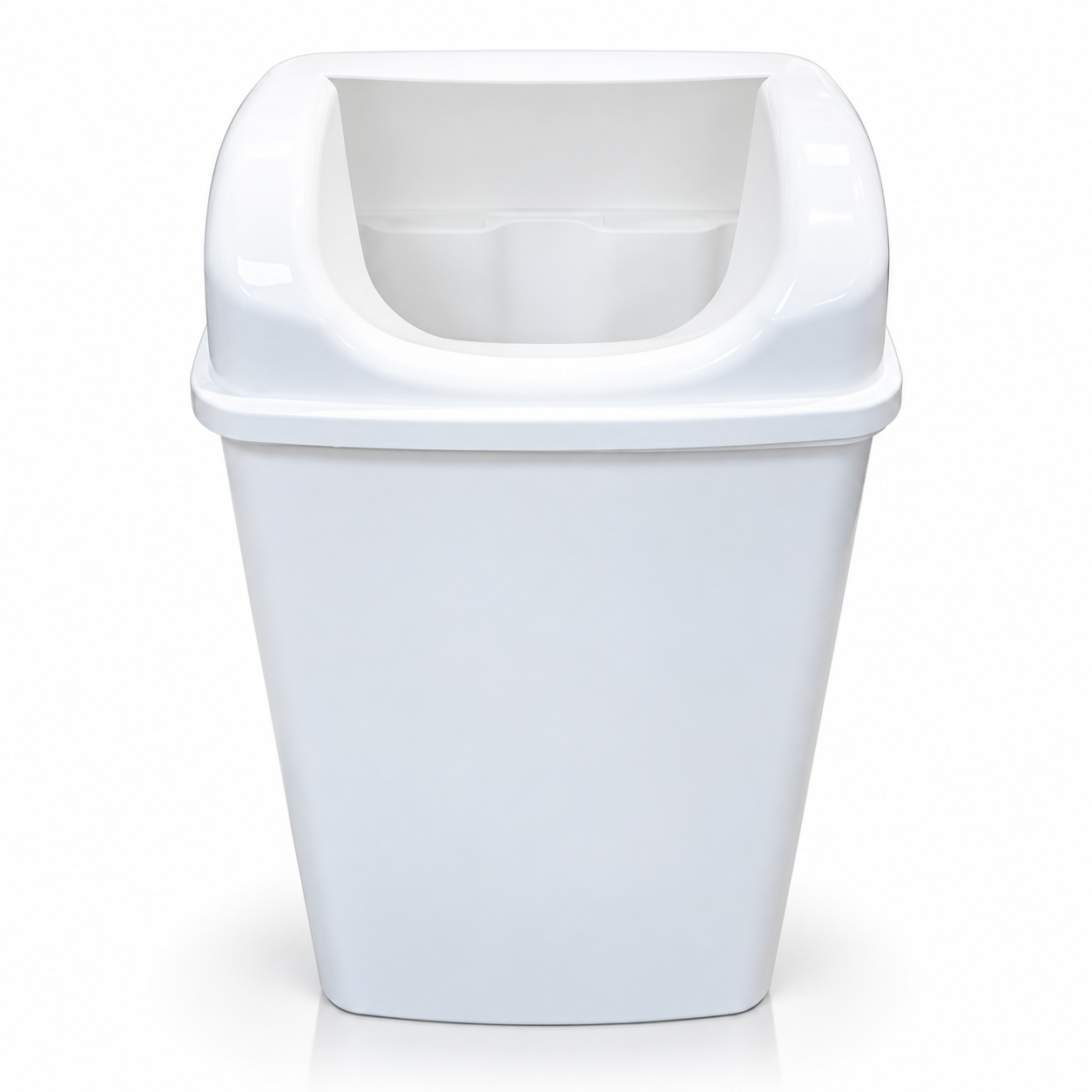 Cos de gunoi fixat pe perete, Alb, 25l 