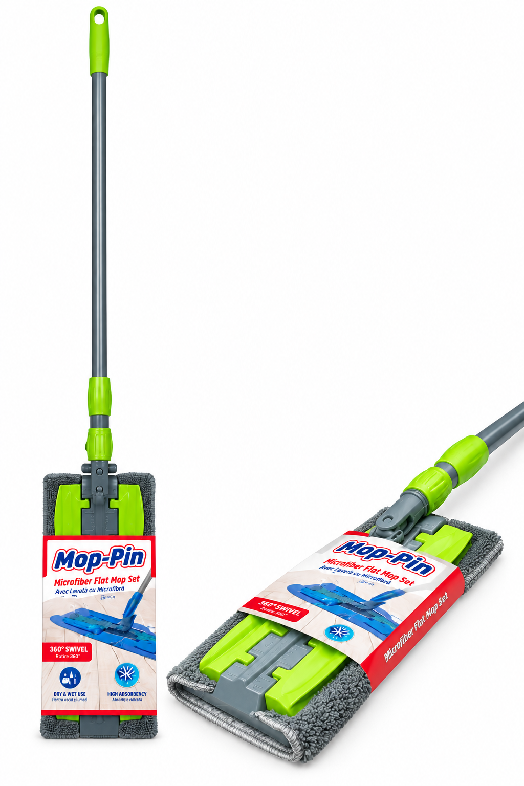 Mop cu maner telescopic, 140 cm