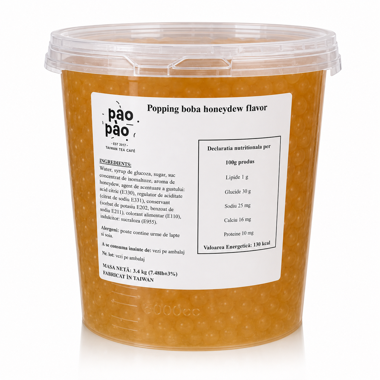 Popping Boba Pao Pao, Pepene galben 3.4 kg