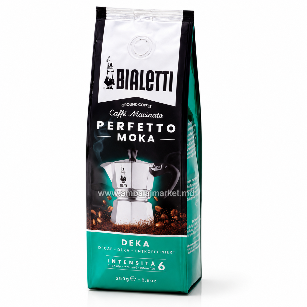 Cafea Macinata Perfetto Moka Deka 250g  
