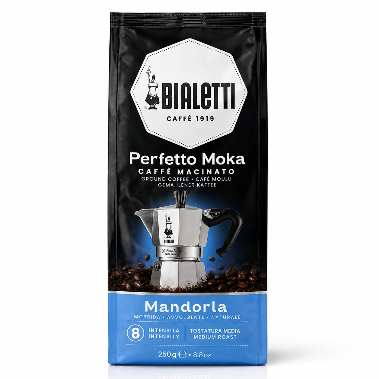 Cafea Macinata Perfetto Moka Migdale 250g 