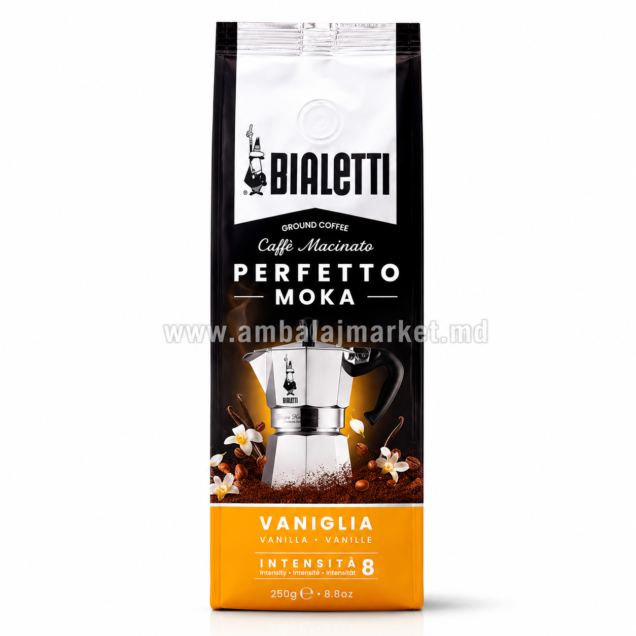 Cafea Macinata Perfetto Moka Vanilla 250g  