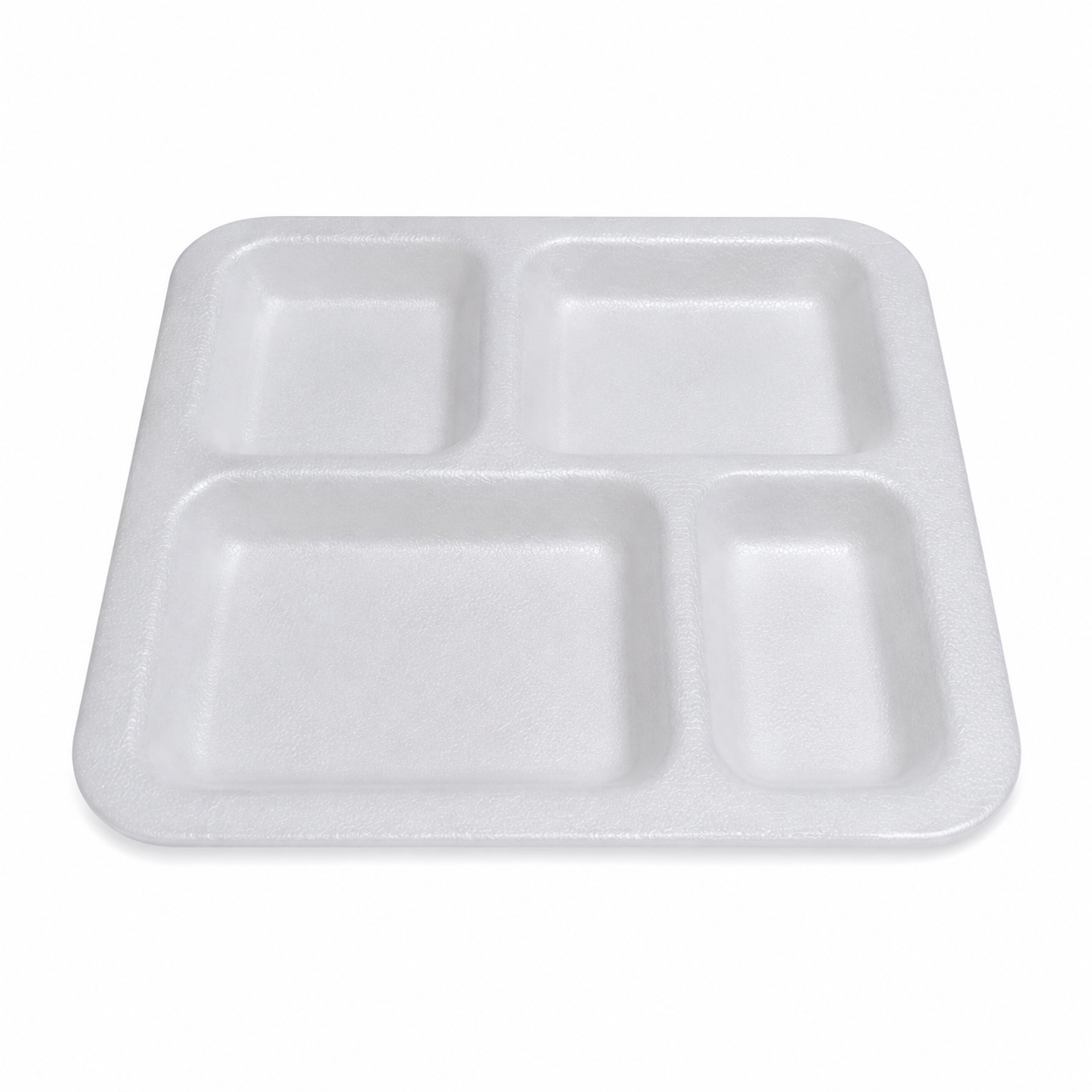 Tavă din polistiren cu 4 compartimente, 260×350×30mm