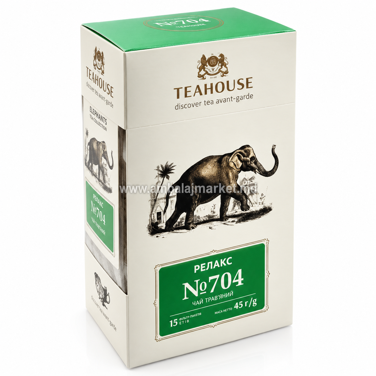 Ceai TEAHOUSE Perfect Cup Relax, 15 pliculețe × 2,5 g