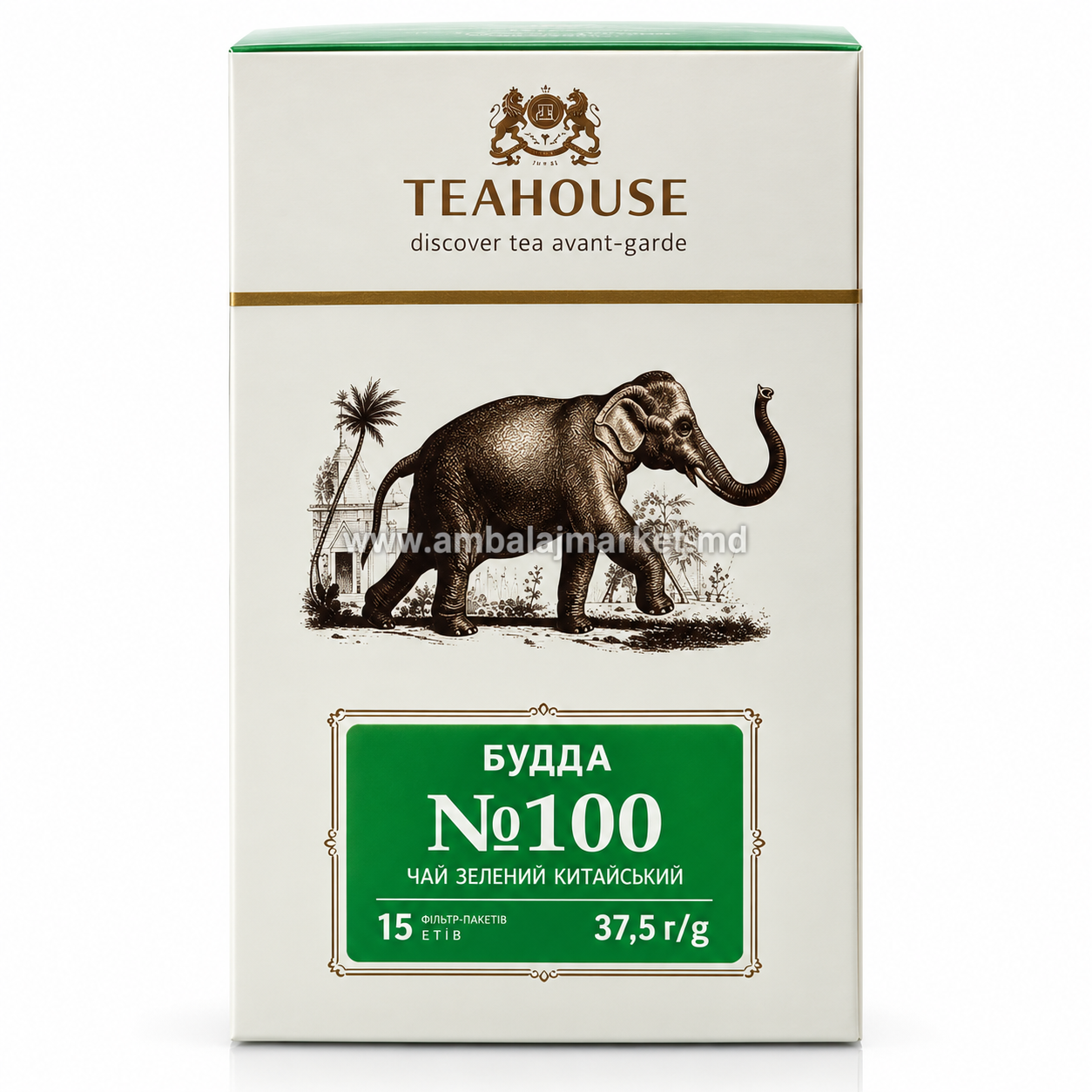 Ceai TEAHOUSE Perfect Cup Buddha, 15 pliculețe × 2,5 g