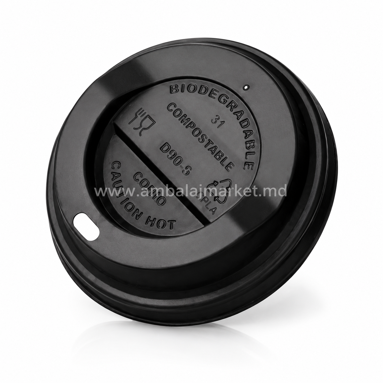 Capac 80mm negru (50/1000)